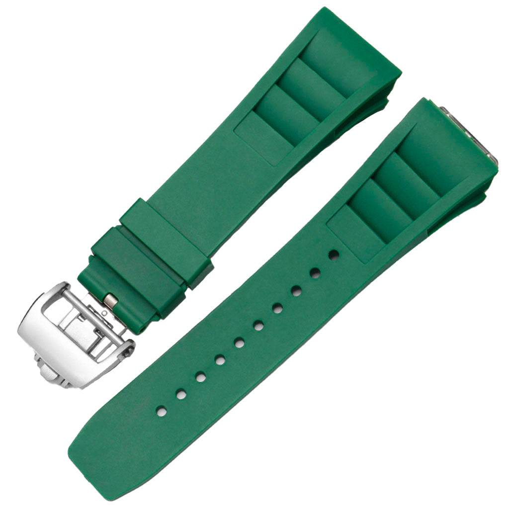 Green Rubber Watch Strap for Pagani Design Birmingham