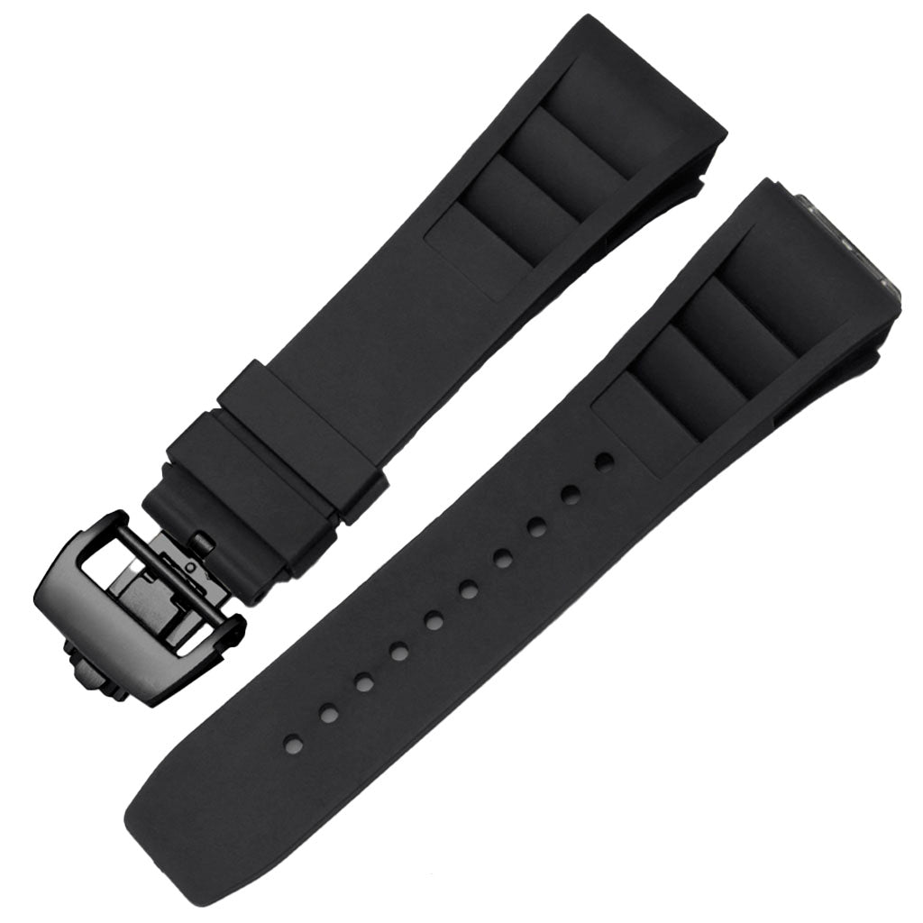 Black Rubber Strap for Pagani Design Birmingham