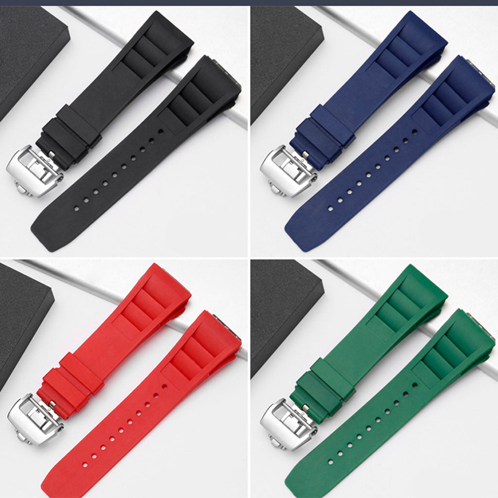Orange Rubber Watch Strap for Pagani Design Birmingham
