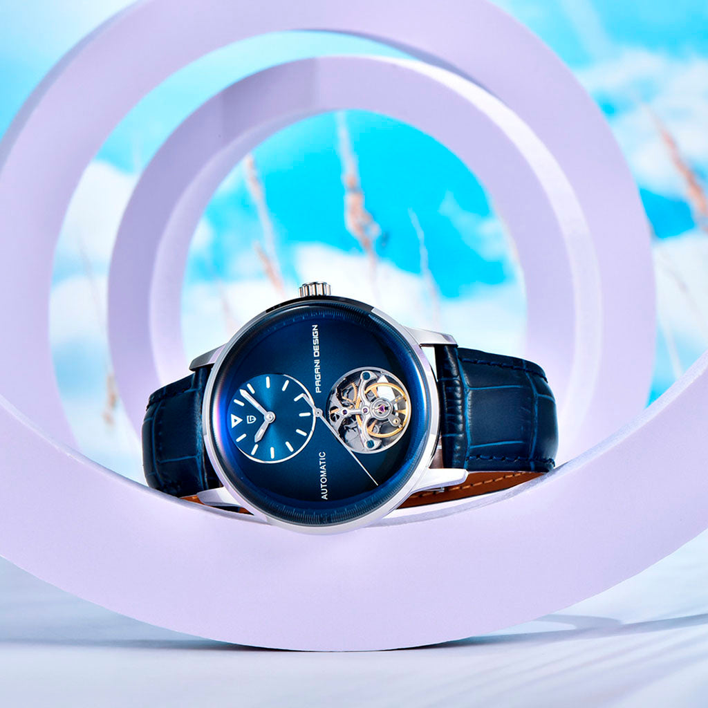 Pagani Design Blue Tourbillon Watch