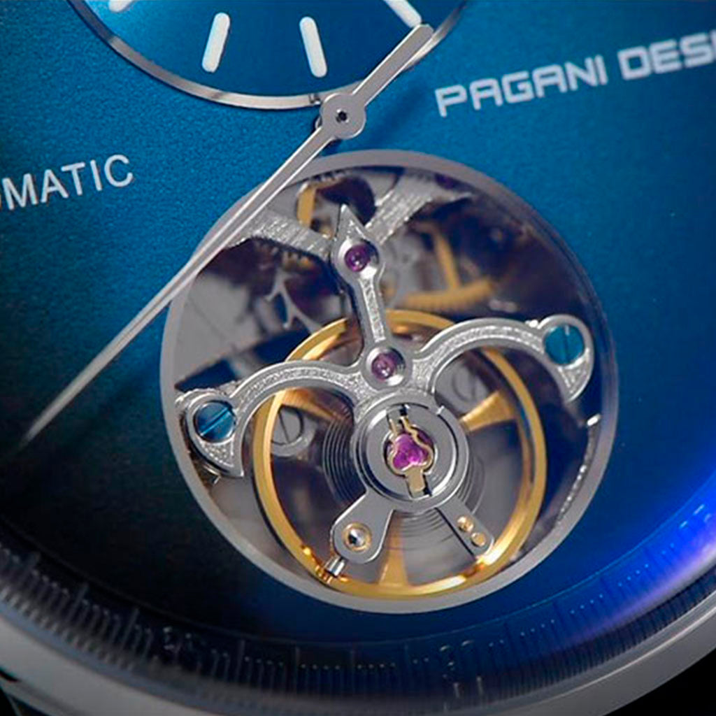 Pagani Design Blue Tourbillon Watch