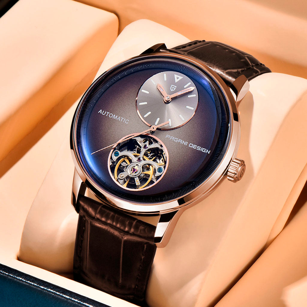 Pagani Design Brown Tourbillon with Gold Accents